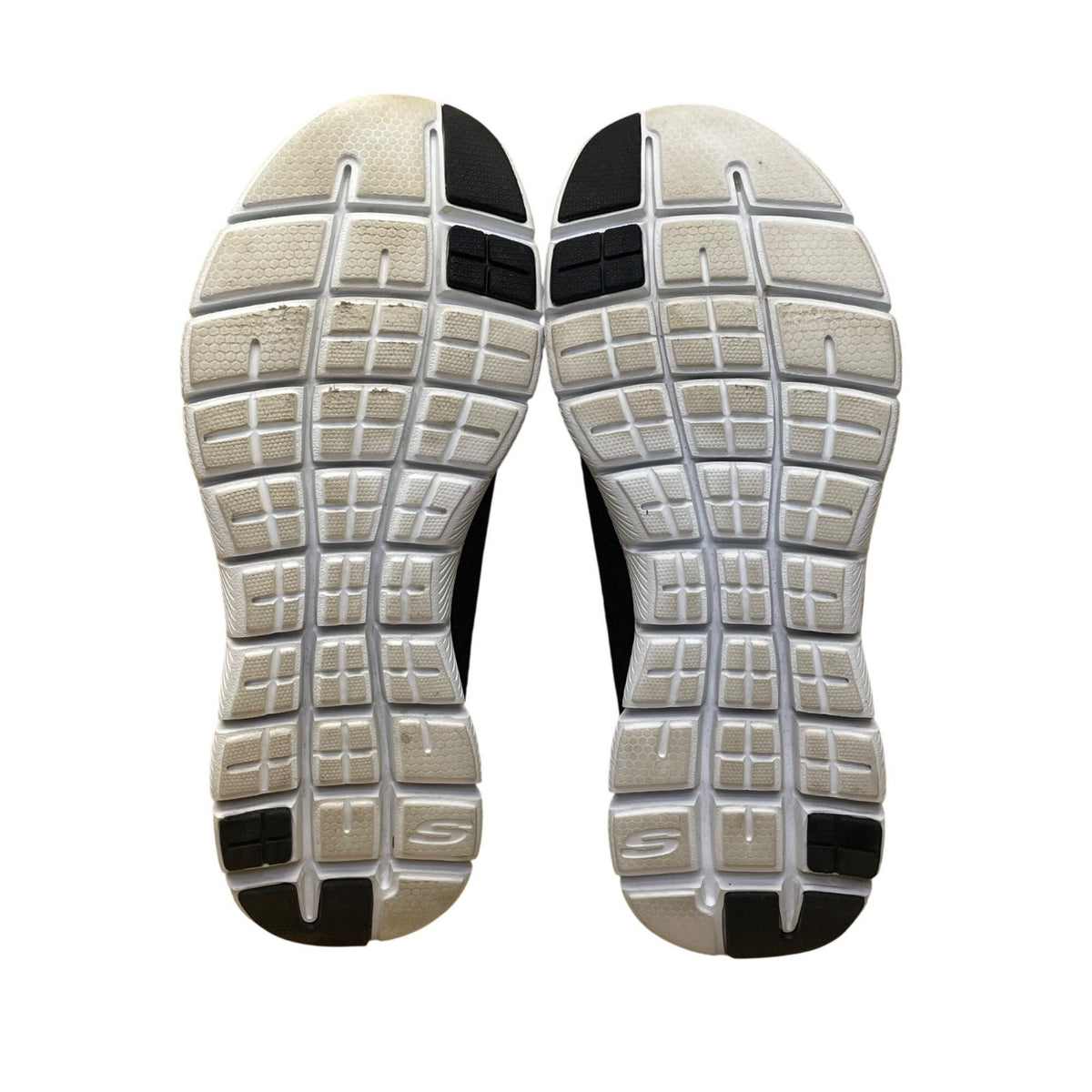 Skechers Women’s Black Knit Memory Foam Athletic Dual-Lite Sneakers Size 7