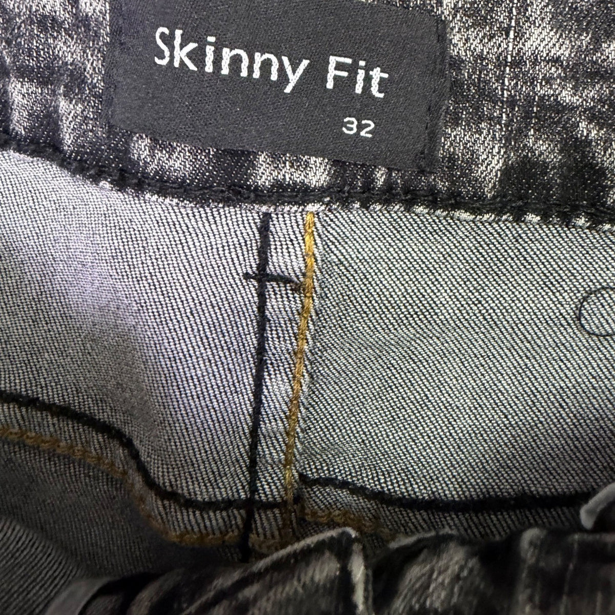 Gingtto Mens Gray Stretch Denim Skinny Fit Jeans Stylish Waist Size 32
