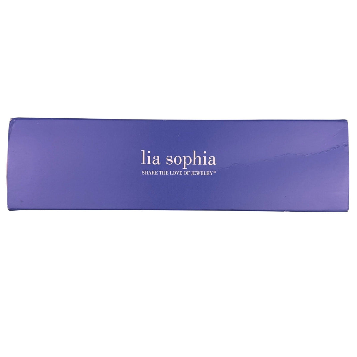 Lia Sophia Women Silver Tone Necklace W/ Blue Pendant Adjustable Length Jewelry