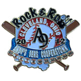 Rock & Roll Cleveland Ohio 2012 Pin Andrews A9 Sers Cooperstown Baseball Collect