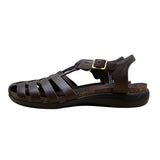 Mootsies Tootsies Women’s Brown Leather Adjustable Buckle Strappy Sandals Sz 8