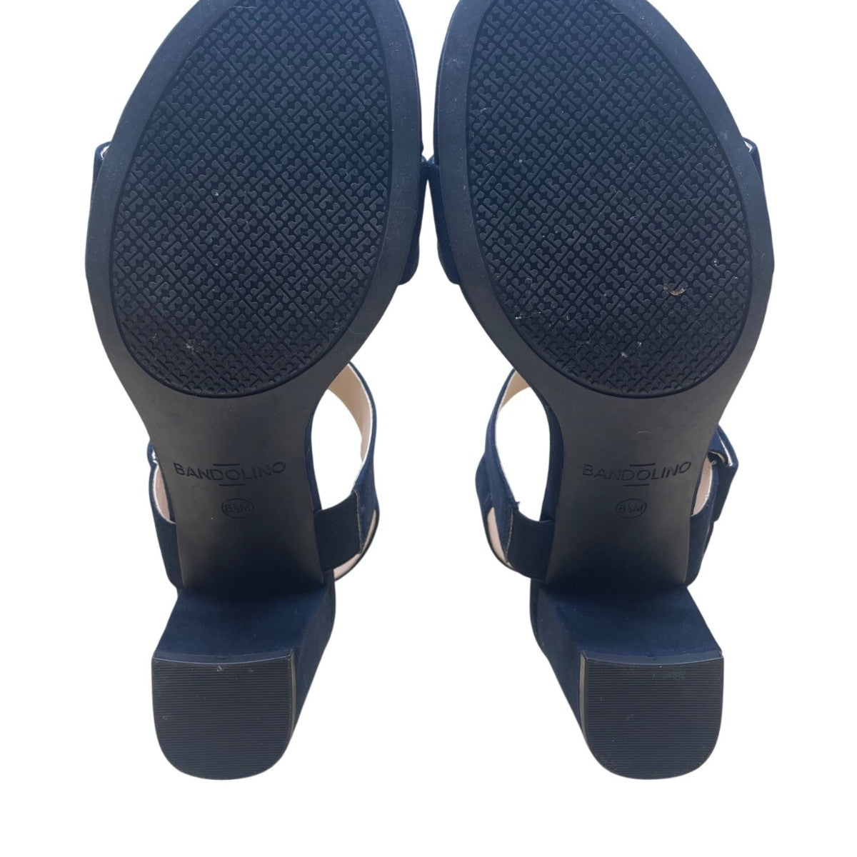 Bandolino Women’s Navy Textile Upper Open Toe Donna Heel Sandals Size 8.5M