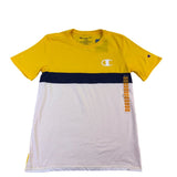 Champion Youth Gold/Navy/WhiteColorblock T-Shirt Size 18/20