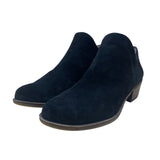 Lucky Brand Women’s Black Suede Brett Western Ankle Booties 7M