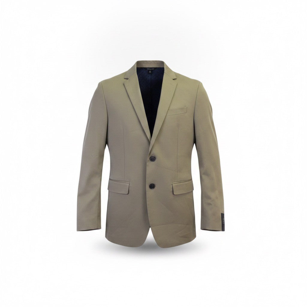 Banana Republic Mens Tan Cotton Slim Fit Blazer Two Button Modern Jacket Size 40