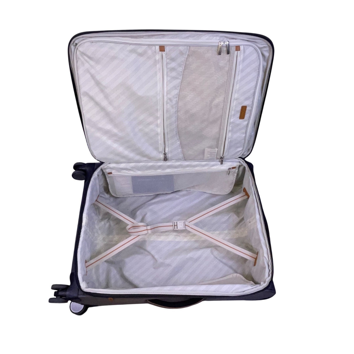 Ricardo Men’s Gray & Blue Blend Nylon 4-Wheel Spinner Expandable Travel Luggage