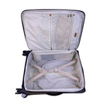 Ricardo Men’s Gray & Blue Blend Nylon 4-Wheel Spinner Expandable Travel Luggage
