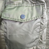 U.S. Army Mens Olive Nylon Bomber Jacket Lightweight Warm Ribbed Cuffs Pockets L