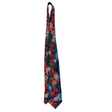 Rush Limbaugh No Boundaries Silk Blue & Red Patterned Necktie 59
