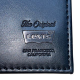 Levis Men’s Black Leather Trifold RFID Blocking Wallet