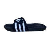 Adidas Men’s Black Synthetic Adjustable Adissage Slides Massage Sandals Size 7 