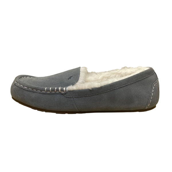 Koolaburra By UGG Women’s Gray Suede Shearling Lining Moccasin Slippers Size 10