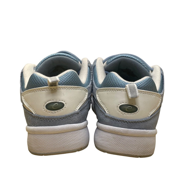 Easy Spirit Women’s Light Blue Leather Cushioned Low Top Walking Sneakers Sz 8M
