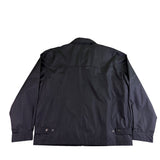 Perry Ellis Mens Black Polyester Zip-Up Jacket Lightweight Casual Fit Size L
