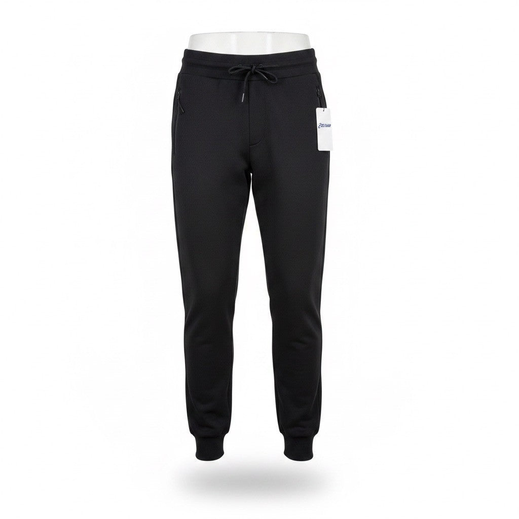 Pure Champ Mens Black Athletic Joggers Sweatpants Drawstring Closure Size M