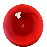 Street Smart Womens Red Wool Vintage Hat With Floral & Net Accent OS