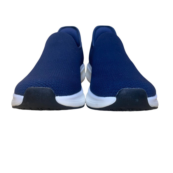 Bruno Marc Men’s Navy Blue Slip-On Knit Athletic Shoe Sneakers Size 11