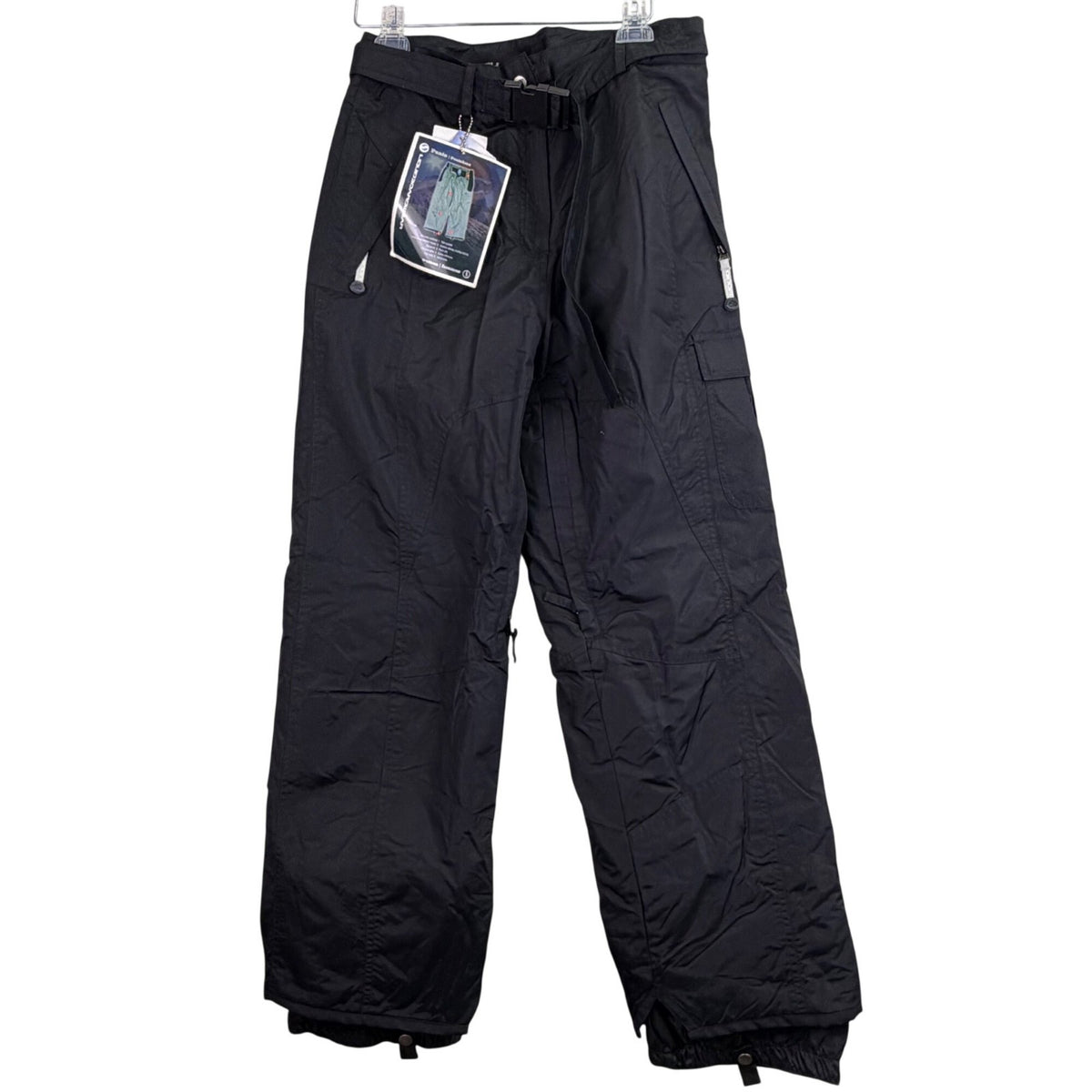Liquid Womens Black Waterproof Snowboarding Pants Adjustable Waist Sz Large