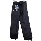 Liquid Womens Black Waterproof Snowboarding Pants Adjustable Waist Sz Large