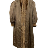 Vintage Gartenhaus Brown Long Fur Coat for Women