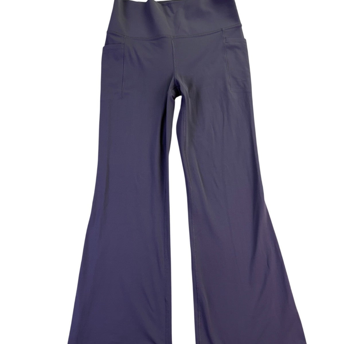 Athleta Womens Gray Salutation Stash Flare Pants With Pockets Size L