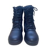 Rothco Men’s Black Tactical Side-Zip Leather & Nylon Forced Entry Boots Size 8.5