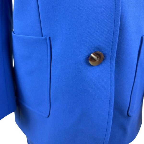 J. McLaughlin Women’s Royal Blue Blazer & Wide-Leg Pants Set Office Attire Sz 6