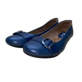 Euro Soft By Sofft Women’s Navy Buckle Strap Round Toe Slip-On Flat Shoes 8M