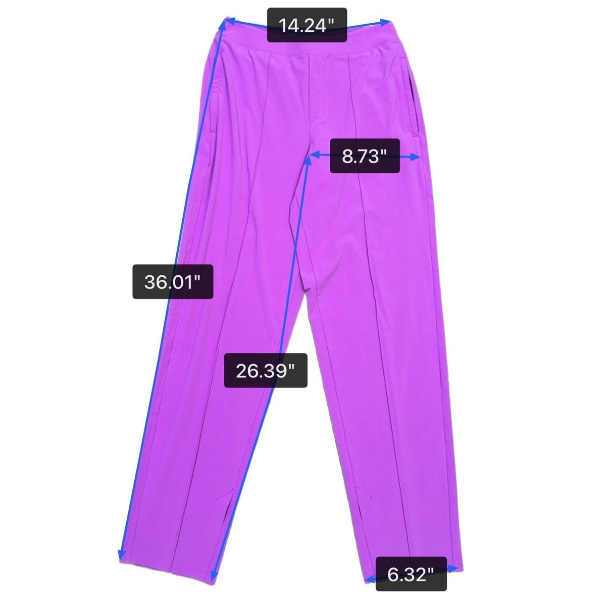 Athleta Womens Purple Stretch Vienna Slim Pants Size 4