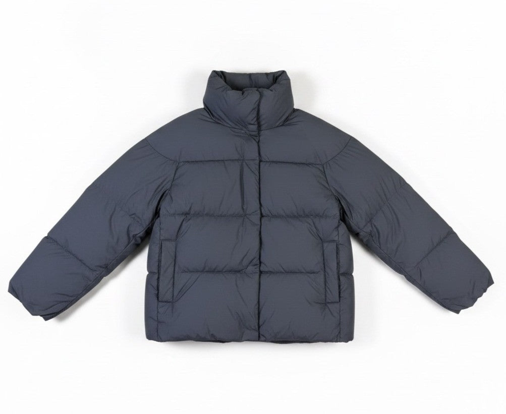 Uniqlo Mens Navy Down Puffer Jacket Lightweight Durable Water Repellent Size S