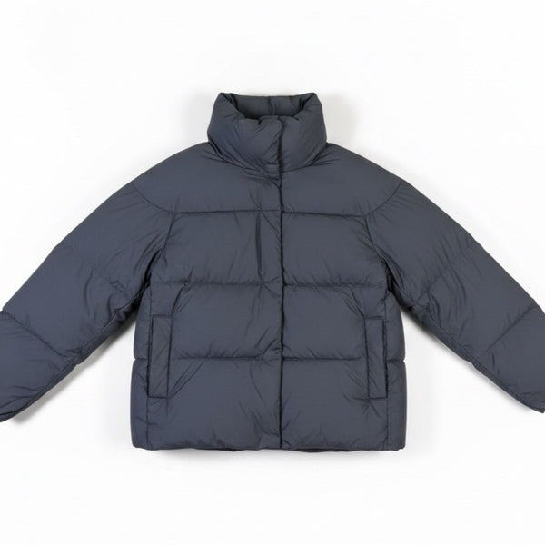 Uniqlo Mens Navy Down Puffer Jacket Lightweight Durable Water Repellent Size S