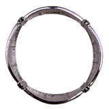 Fashion Leader Womens Silver Tone Equestrian Horse Bangle Bracelet 