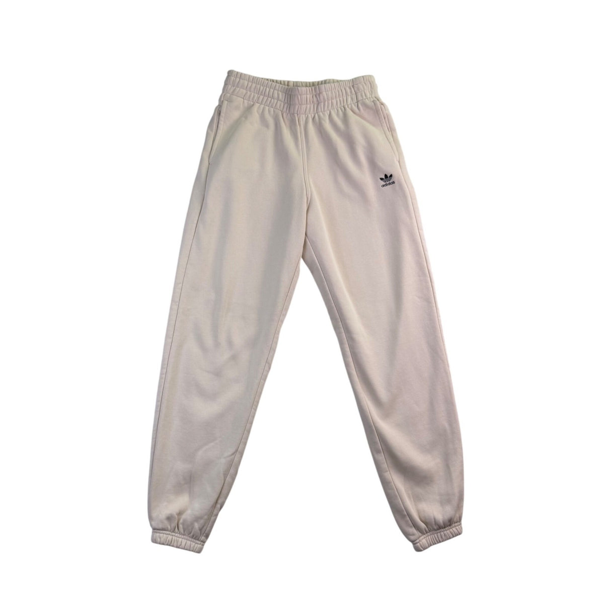 Adidas Womens Beige Joggers Elastic Waistband Activewear Size S