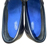 Capital By Rockport Men’s Black Leather Slip-On Endowment Penny Loafers Sz 11.5M