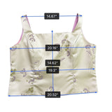 Jwffrey & Dara Womens Cream Satin Floral Jacket & Sleeveless Top Set Size 16
