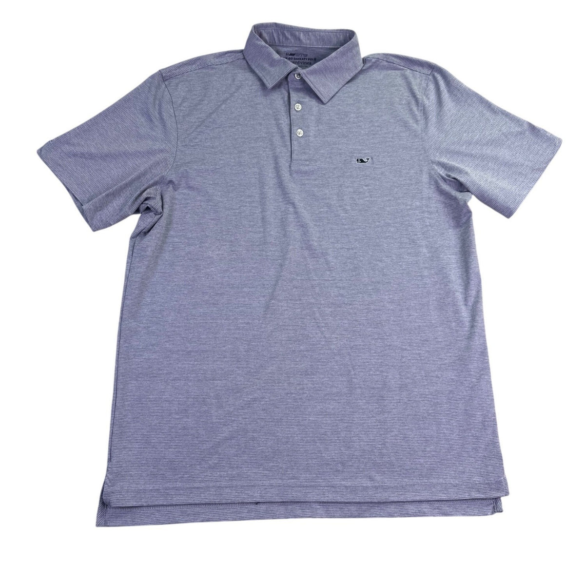 Vineyard Vines Mens Heathered Purple Short Sleeve Polo Shirt Size M