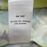 Jason Wu Womens Yellow & Multicolor Midi Dress Tie-Dye Print Short Sleeve Sz 8
