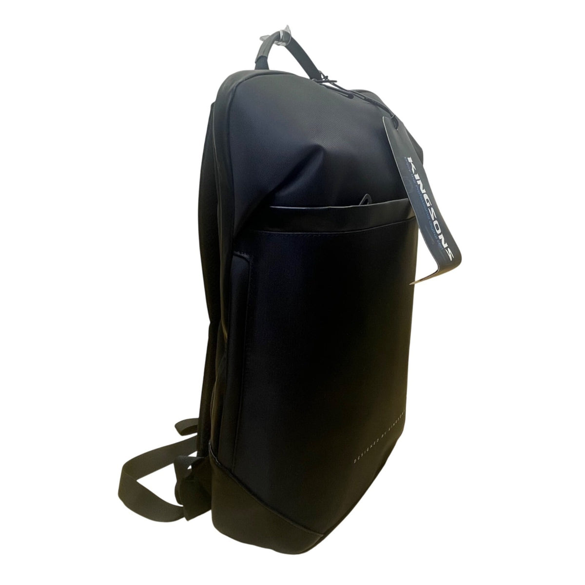 Kingsons Men’s Black Nylon With USB Charging Port Stylish Design Laptop Backpack