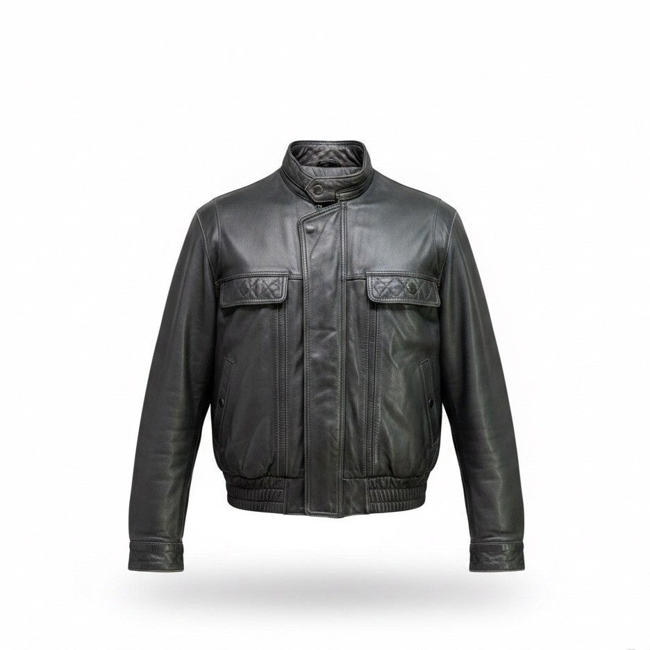 Firstgear Mens Black Nylon Motorcycle Jacket Riding Protective Outerwear Sz XL