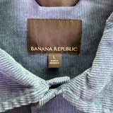 Banana Republic Mens Blue  Jacket Snap Button Classic Corduroy Midweight Sz L