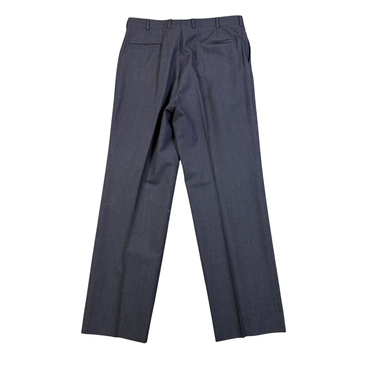 Burberrys Men Navy Wool Pleated Dress Pants Classic Fit Tailored  Size 45x30