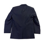 Nautica Mens Navy Polyester Blazer Single Breasted 3-Button Jacket 