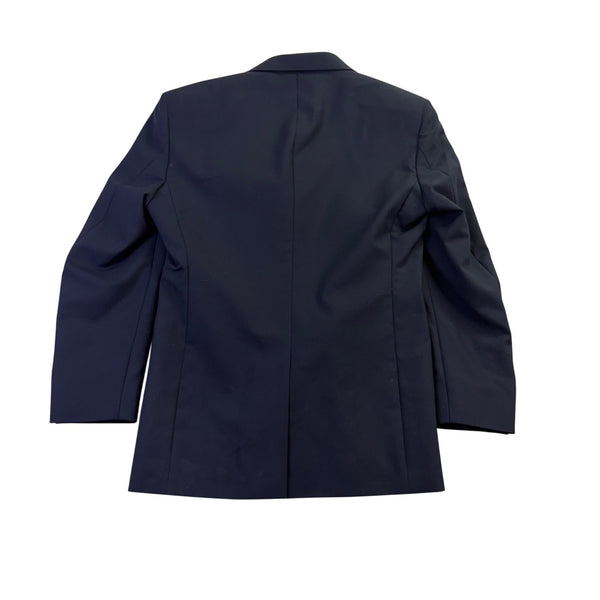 Nautica Mens Navy Polyester Blazer Single Breasted 3-Button Jacket 
