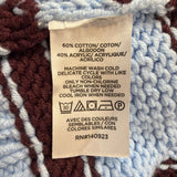 Loft Womens Light Blue & Brown Knit Striped Pullover Sweater Size XL