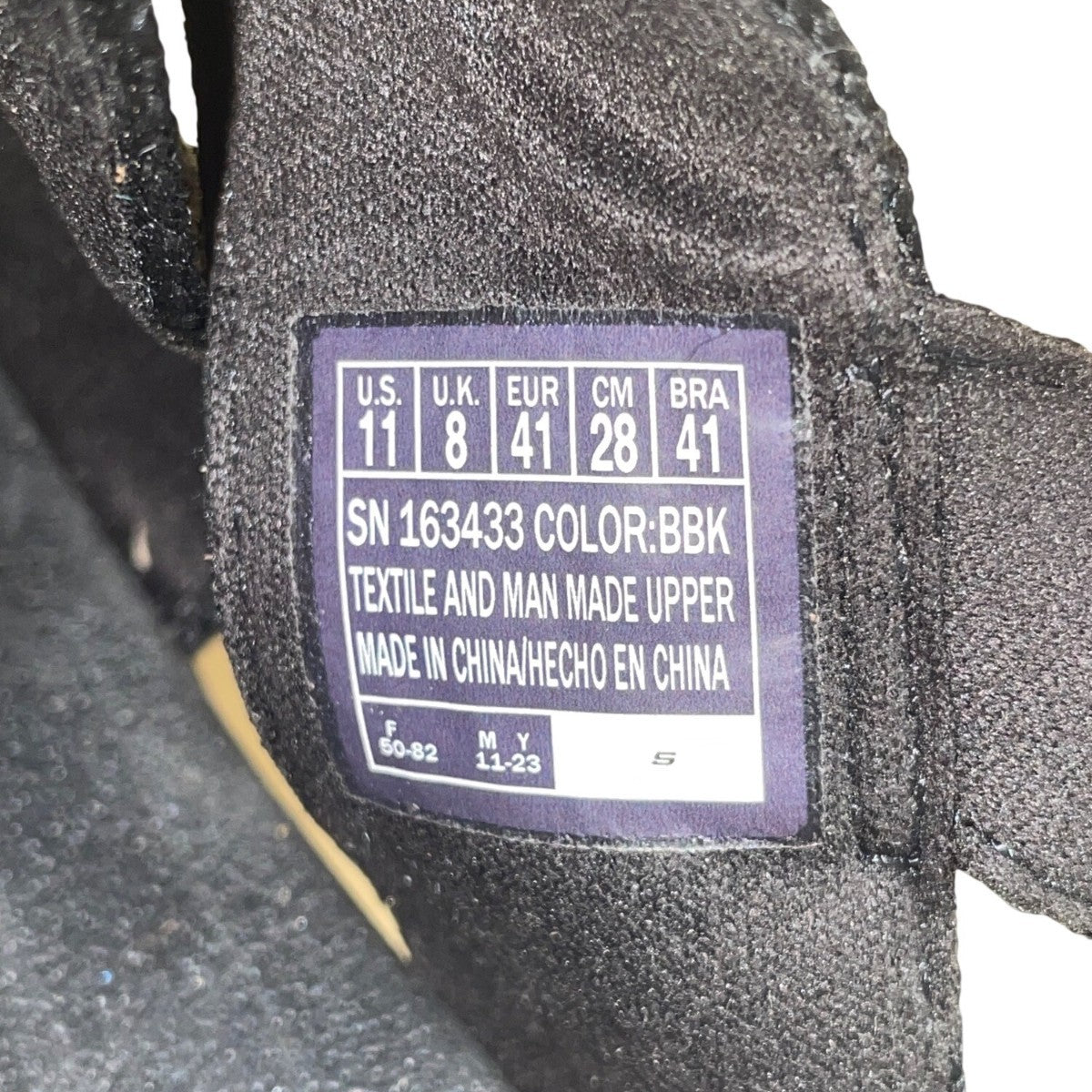 Skechers Women’s Black Adhesive Buckle Strap Luxe Foam Platform Sandals Size 11