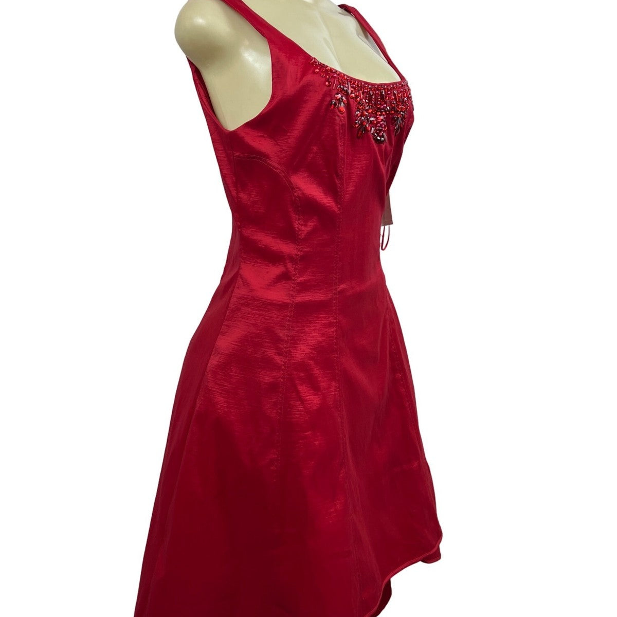 Nicole Hiller New York Women's Red High-low D Snack Dress Sz 10 (EU 44) - NWT
