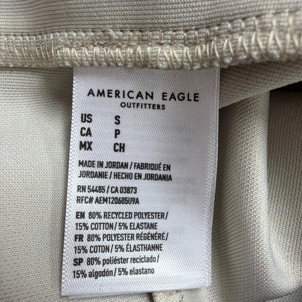 American Eagle Men Beige Jogger Pants Drawstring Size S
