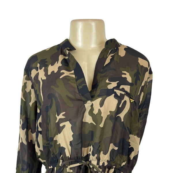 Mileage Women's Green Peplum Blouse Sz 2X (EUR 50)