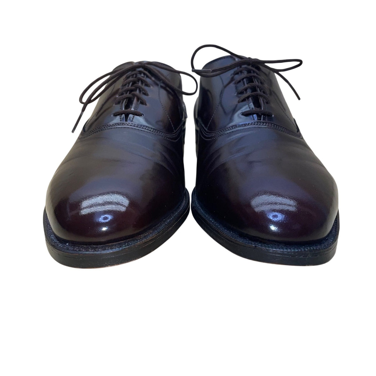 Cordwainer Men’s Dark Brown Leather Lace-Up Oxford Dress Shoes Size 10.5 B