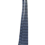 Van Heusen Men’s Gray & Blue 100% Silk Tie Geometric Pattern Made In Korea